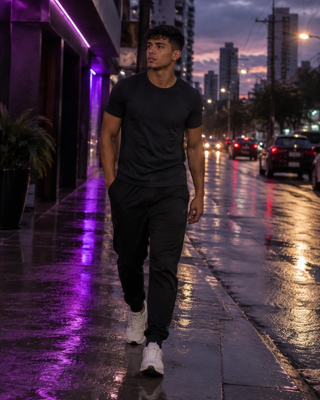 Look esportivo masculino na rua