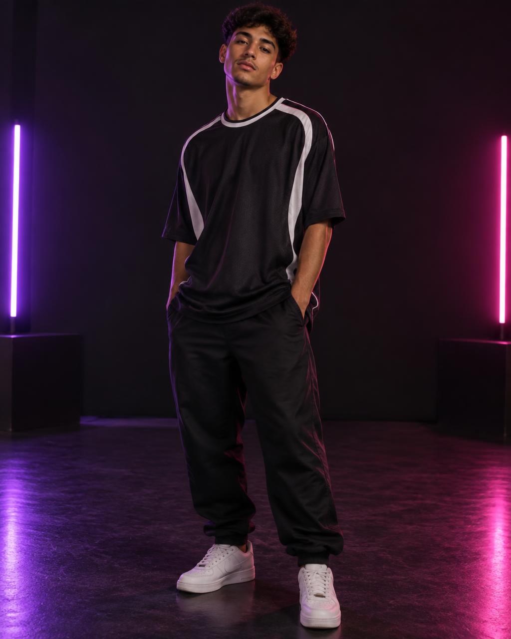 Jovem com look esportivo masculino da DV Store